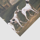 Foxhounds in einer ländlichen Landschaft (von Geor Seidenpapier (Detail)