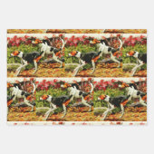 Foxhounds- Malerei Geschenkpapier Set (Vorderseite 3)