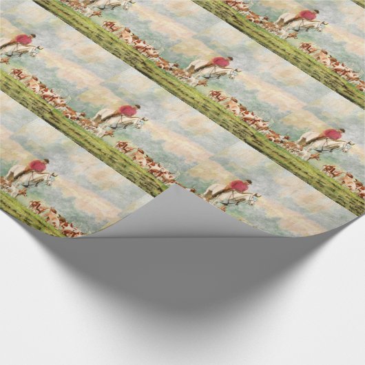 Foxhunt Geschenkpapier (Ecke)