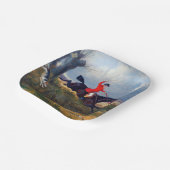 Foxhunting Clearing a Ditch John Herring 1839 Pappteller (Gewinkelt)