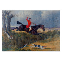 Foxhunting Clearing a Ditch John Herring 1839 Schneidebrett
