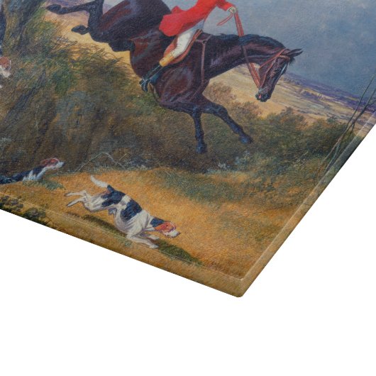 Foxhunting Clearing a Ditch John Herring 1839 Schneidebrett (Ecke)