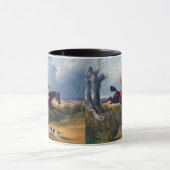 Foxhunting Clearing a Ditch John Herring Tasse (Zentrum)