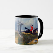 Foxhunting Clearing a Ditch John Herring Tasse (VorderseiteRechts)