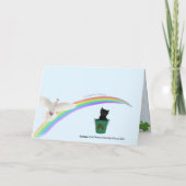 Foxi Moxi Cat's St. Patrick's Day Karte (Rückseite)