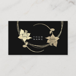Foxier Gold Rose Schwarz-weiß Visitenkarte