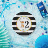 FoxPompom Stripes Geburtstag Pappteller (Party)