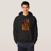 Foxred Labrador Retriever Us Flag Fox Red Hoodie (Vorne ganz)