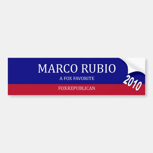 Foxrepublican Marco Rubio Autoaufkleber (Vorne)