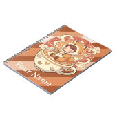 Fox's Cozy Read Study Spiral Notebook Notizblock (Linke Seite)