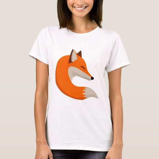 Fox's Kopf-Kunst T-Shirt (Vorderseite)