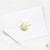 Foxtail Gras Runder Aufkleber (Umschlag)