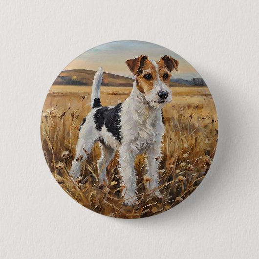 Foxterrier Button (Vorderseite)