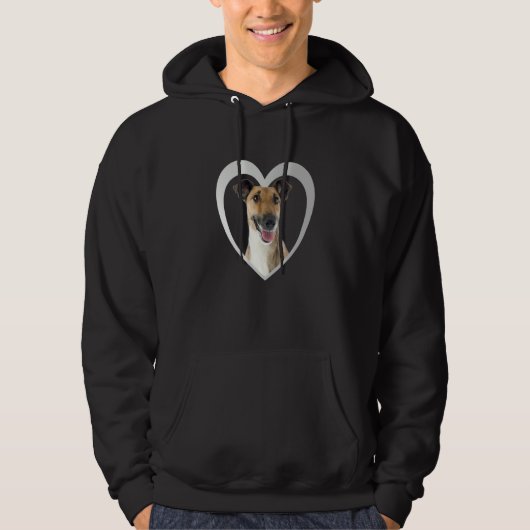 Foxterrier Dog Heart Glatthaar Fox Terrier 2 Hoodie (Vorderseite)