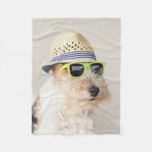 Foxterrier Fleecedecke