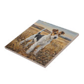 Foxterrier Fliese (Seite)
