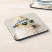 Foxterrier Getränkeuntersetzer (Linke Seite)