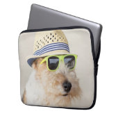 Foxterrier Laptopschutzhülle (Vorderseite Links)