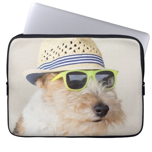 Foxterrier Laptopschutzhülle (Vorderseite)