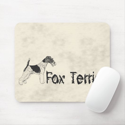 Foxterrier Mousepad (Mit Mouse)