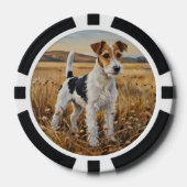 Foxterrier Pokerchips (Vorderseite)