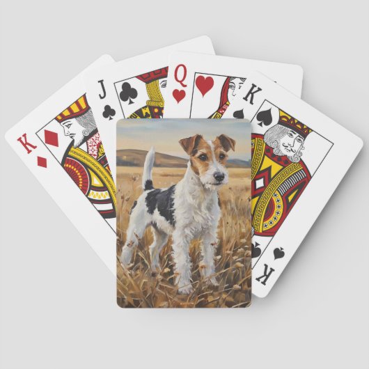 Foxterrier Spielkarten (Rückseite)
