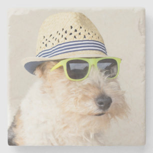 Foxterrier Steinuntersetzer