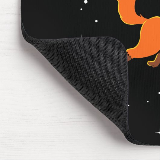 Foxtiere im Weltraum Mousepad (Ecke)