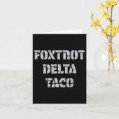 Foxtrot Delta Taco Trump immer versteckt Karte (Gelbe Blume)