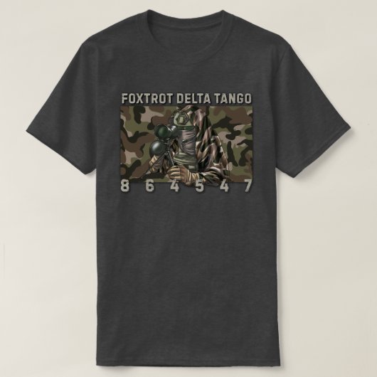 Foxtrot Delta Tango 864547 T-Shirt (Design vorne)