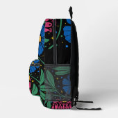 Foxtrot Delta Tango Blume Boho Bedruckter Rucksack (Rechts)
