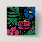 Foxtrot Delta Tango Blume Boho Button (Vorderseite)