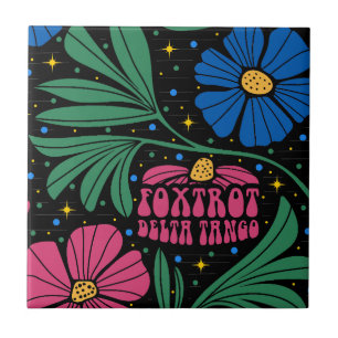 Foxtrot Delta Tango Blume Boho Fliese