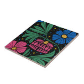 Foxtrot Delta Tango Blume Boho Fliese (Seite)