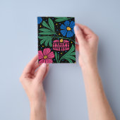 Foxtrot Delta Tango Blume Boho Flyer (Gruppe)