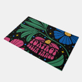 Foxtrot Delta Tango Blume Boho Fußmatte (Schrägansicht)