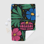 Foxtrot Delta Tango Blume Boho Golfhandtuch (Insitu)