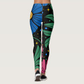 Foxtrot Delta Tango Blume Boho Leggings (Rückseite)