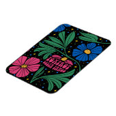 Foxtrot Delta Tango Blume Boho Magnet (Linke Seite)