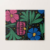 Foxtrot Delta Tango Blume Boho Puzzle (Horizontal)