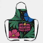 Foxtrot Delta Tango Blume Boho Schürze (Vorderseite)
