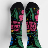 Foxtrot Delta Tango Blume Boho Socken (Oben)