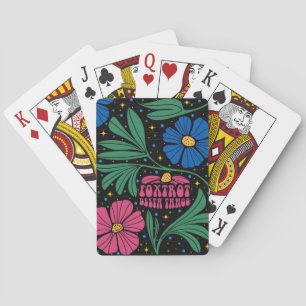 Foxtrot Delta Tango Blume Boho Spielkarten