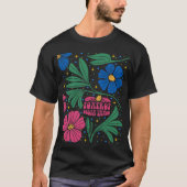 Foxtrot Delta Tango Blume Boho T-Shirt (Vorderseite)