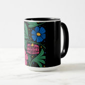 Foxtrot Delta Tango Blume Boho Tasse (VorderseiteRechts)