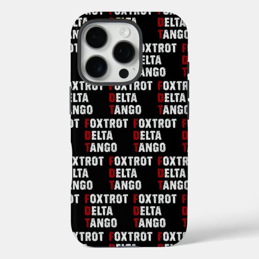 Foxtrot Delta Tango Case-Mate iPhone Hülle (Rückseite)