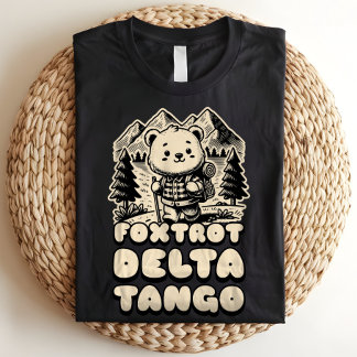 Foxtrot Delta Tango FDT Bear Anti-Trump politisch Tri-Blend Shirt