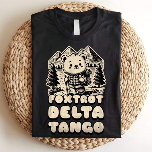 Foxtrot Delta Tango FDT Bear Anti-Trump politisch Tri-Blend Shirt