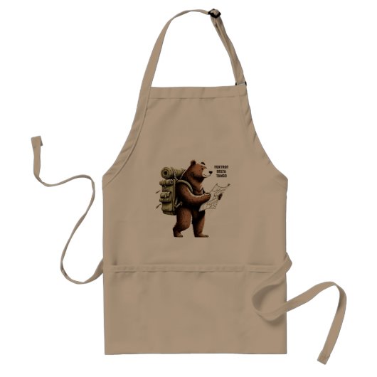 Foxtrot Delta Tango Funny Bear Schürze (Vorne)
