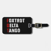 Foxtrot Delta Tango Gepäckanhänger (Vorderseite horizontal)